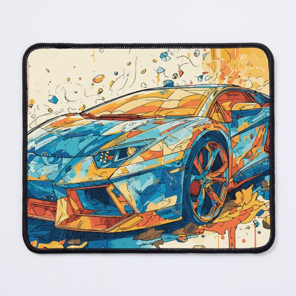 Item preview, Abstract Lamborghini Explosion – Vibrant Supercar Art designed and sold by Moss and Moon Studio.