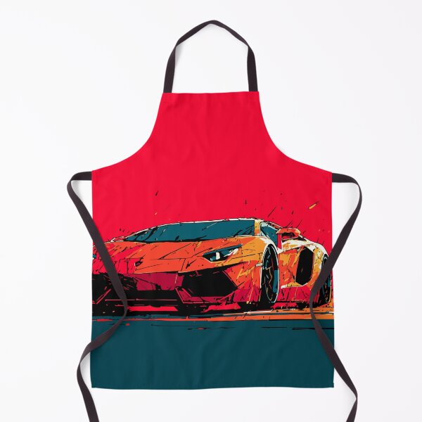 Item preview, Minimalist Red Lamborghini – Bold Supercar on Red Background designed and sold by Moss and Moon Studio.