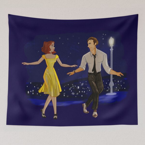 Item preview, La la land Illustration designed and sold by the little fennec.