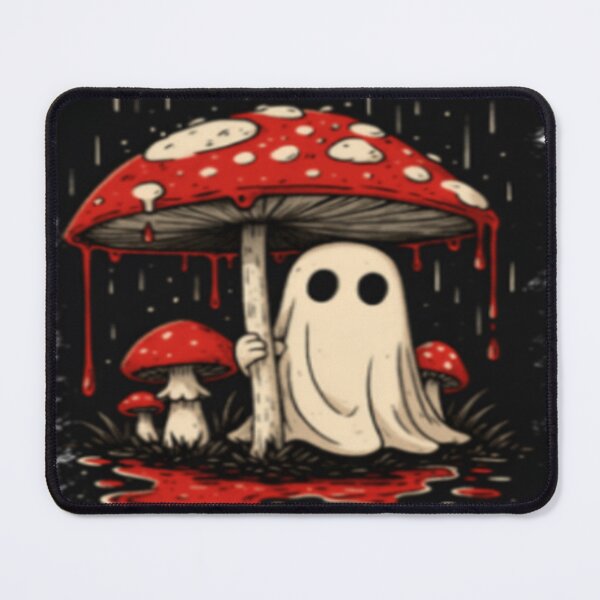 Item preview, halloween ghost with mushroom designed and sold by szydelkowanika.