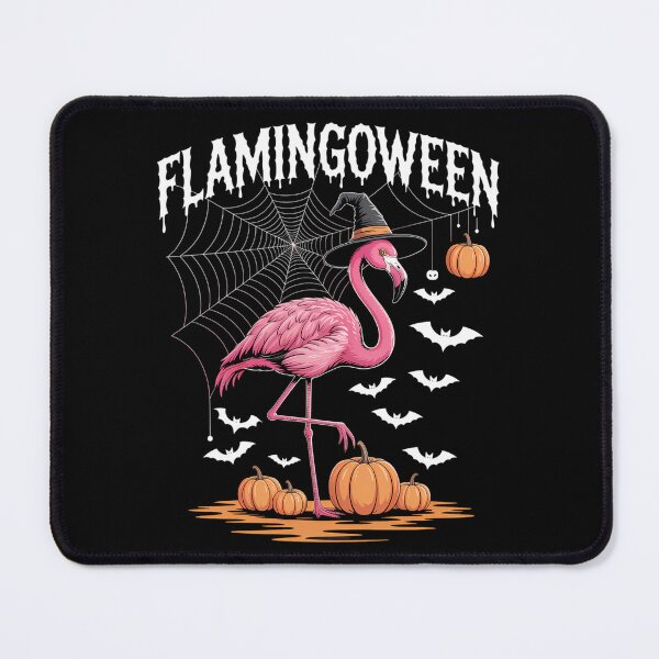 Item preview, Flamingoween Pink Flamingo Witch Hat Pumpkin Halloween designed and sold by ValerieRodrigue.
