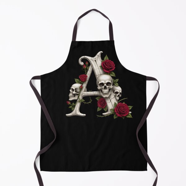 Item preview, A, Ornate Skull Halloween Letters, Gothic Font, Halloween Alphabet Print, Spooky Letters for Hoodie & Merch designed and sold by TheGaliyaStudio.