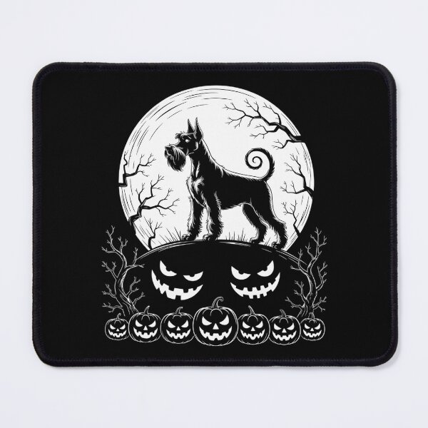 Item preview, Miniature Schnauzer And Moon Halloween designed and sold by ValerieRodrigue.