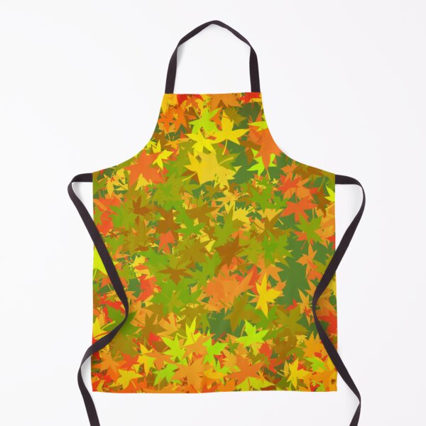 Item preview, Abstract fall autumn random leaves pattern wallpaper background designed and sold by SpinklyCreations.