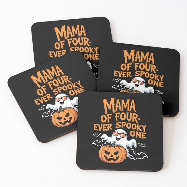 Item preview, Mama of Four-ever Spooky One Halloween 4th Birthday Party designed and sold by ValerieRodrigue.
