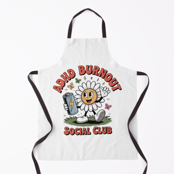 Item preview, ADHD Burnout Social Club – a funny, relatable tee for those living life at full speed. designed and sold by KiciKi.