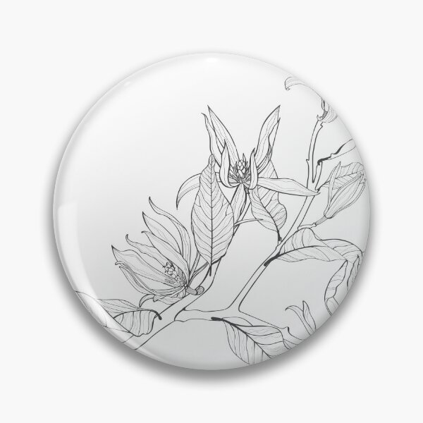 Item preview, Tropical magnolia flowers branch.  designed and sold by MatyKotiv.