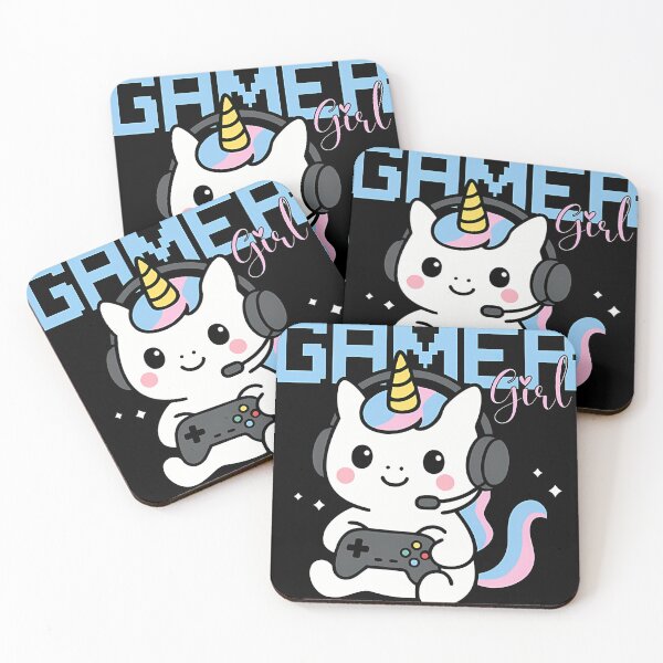 Item preview, Cute Gamer Unicorn Girl  Kawaii Gaming Design designed and sold by JAYRODR.