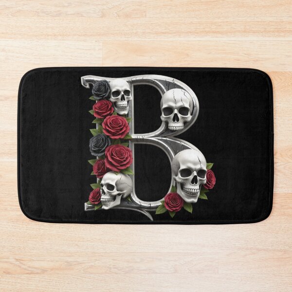 Item preview, B, Ornate Skull Halloween Letters, Gothic Font, Halloween Alphabet Print, Spooky Letters for Hoodie & Merch designed and sold by TheGaliyaStudio.