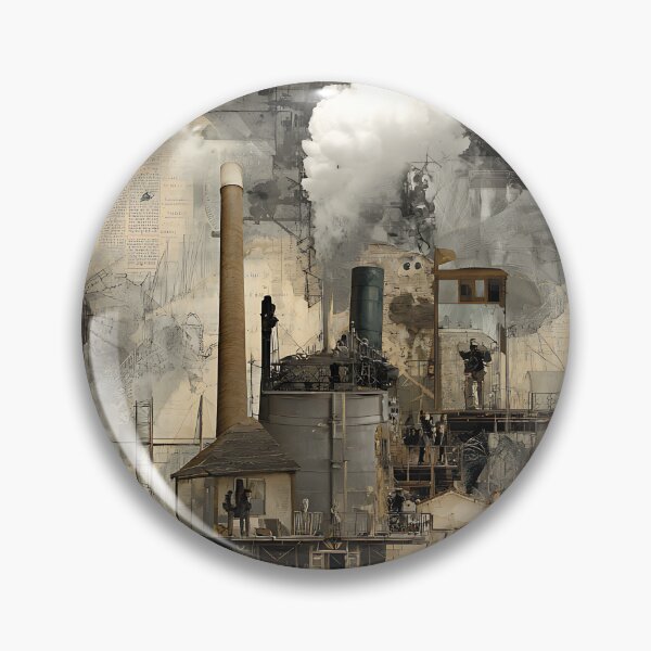 Item preview, Industrial Steampunk Collage designed and sold by bapupa.
