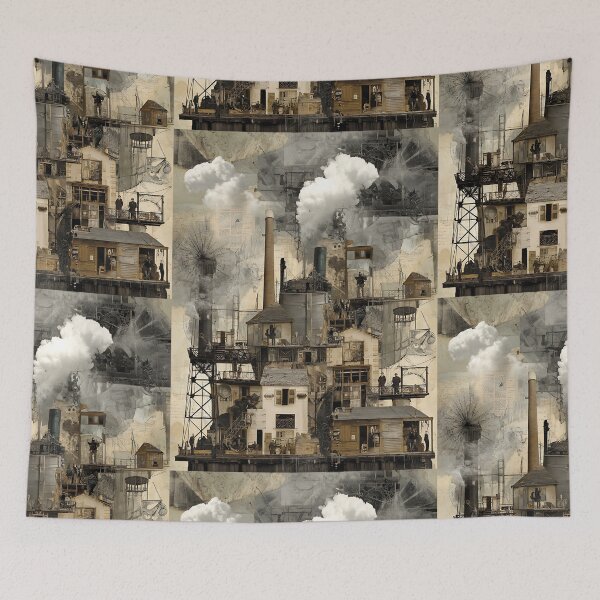 Item preview, Industrial Steampunk Collage designed and sold by bapupa.