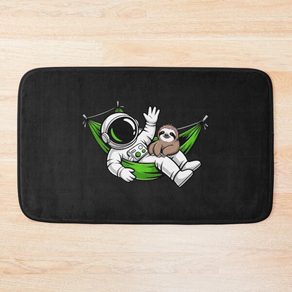 Item preview, Astronaut with Sloth – Neon Summer Relaxing Space Design designed and sold by ColorSplash123.