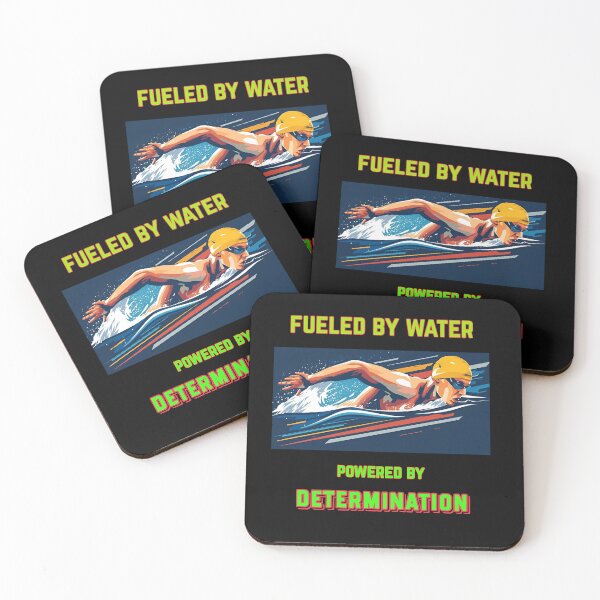 Item preview, Fueled by Water, Powered by Determination | Swimmer T-Shirt / Gift for Swimmers designed and sold by endurothreads.