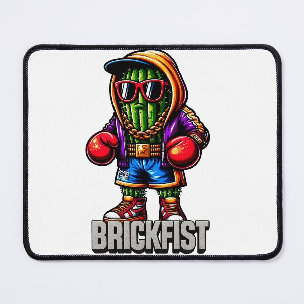 Item preview, BRICKFIST – The Boxing Cactus Warrior (Front print) designed and sold by ChaosWear84.