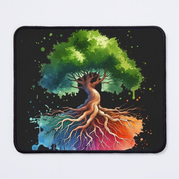 Item preview, Watercolor Tree of Life Rainbow Roots Art designed and sold by UXVisionCraft28.