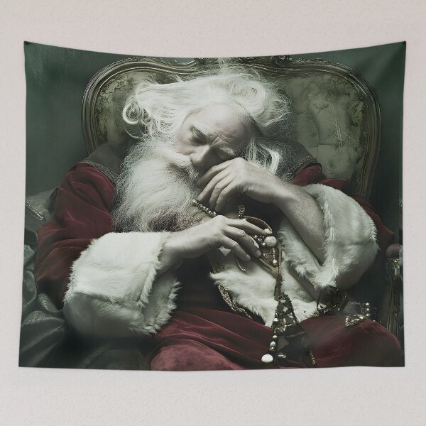 Item preview, Calm before the Christmas rush - Sleeping Santa Claus designed and sold by 3ling_Design.