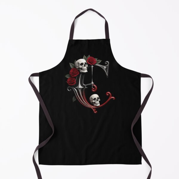 Item preview, C, Ornate Skull Halloween Letters, Gothic Font, Halloween Alphabet Print, Spooky Letters for Hoodie & Merch designed and sold by TheGaliyaStudio.