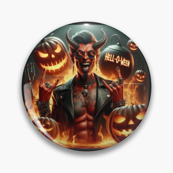 Item preview, Helloween Devil Rock Horror Flame designed and sold by Voodoo Store Paranormal Collections.