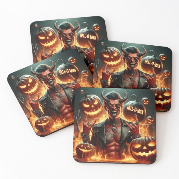 Item preview, Helloween Devil Rock Horror Flame designed and sold by Voodoo Store Paranormal Collections.