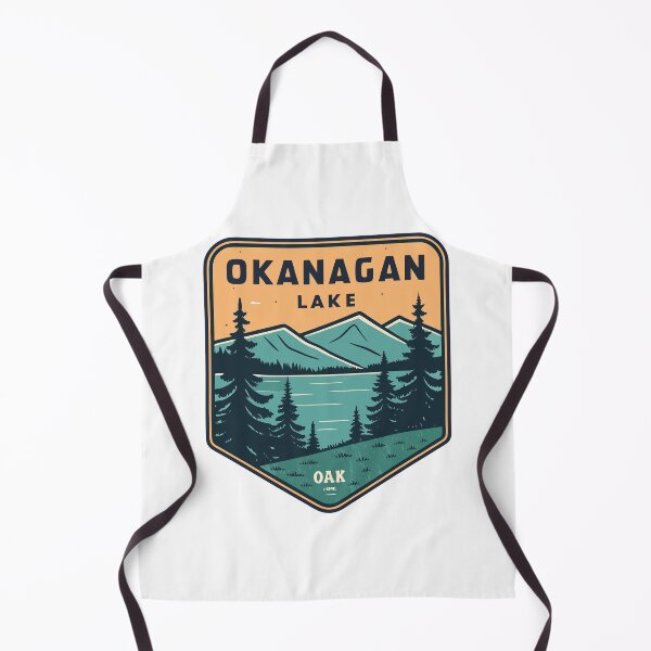 Item preview, Vintage Okanagan Lake Travel Badge – Retro Mountain and Pine Design designed and sold by VividOrganica.