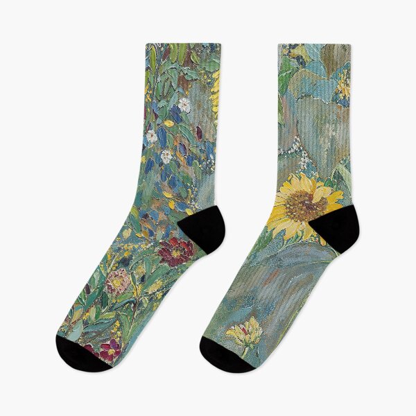 Item preview, Gustav Klimt Farm Garden with Sunflowers designed and sold by maniacfitness.