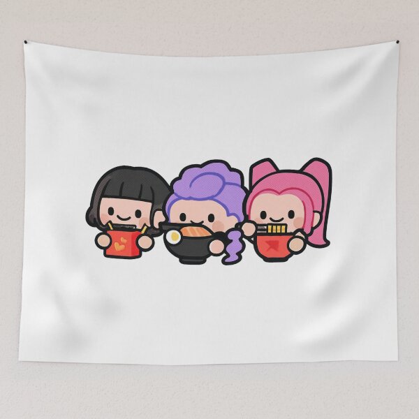 Item preview, Kpop Demon Hunters Chibi Trio Fun Style designed and sold by nighto-0W.