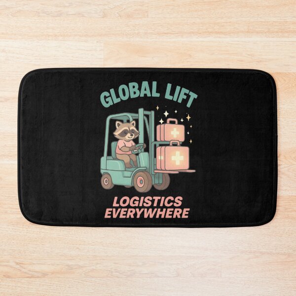 Item preview, Global Lift Logistics Everywhere – Funny Raccoon Forklift Operator Design designed and sold by ClinicalHubs.