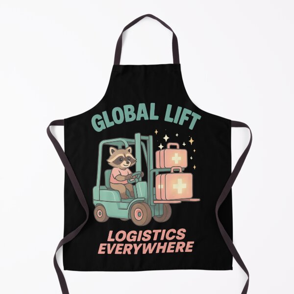 Item preview, Global Lift Logistics Everywhere – Funny Raccoon Forklift Operator Design designed and sold by ClinicalHubs.