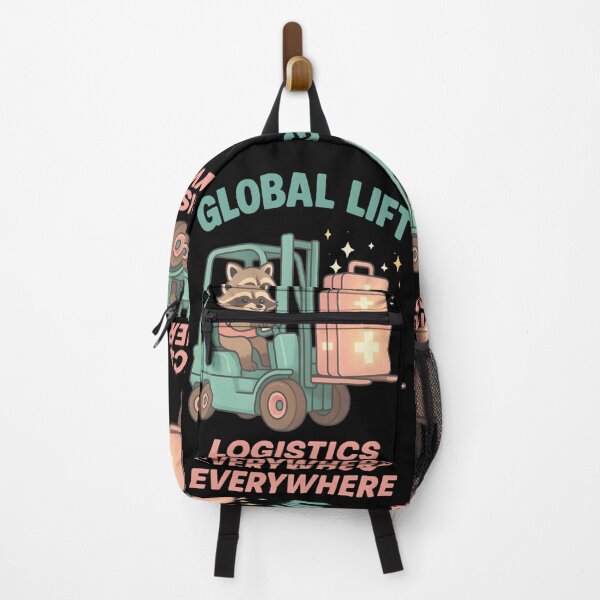 Item preview, Global Lift Logistics Everywhere – Funny Raccoon Forklift Operator Design designed and sold by ClinicalHubs.