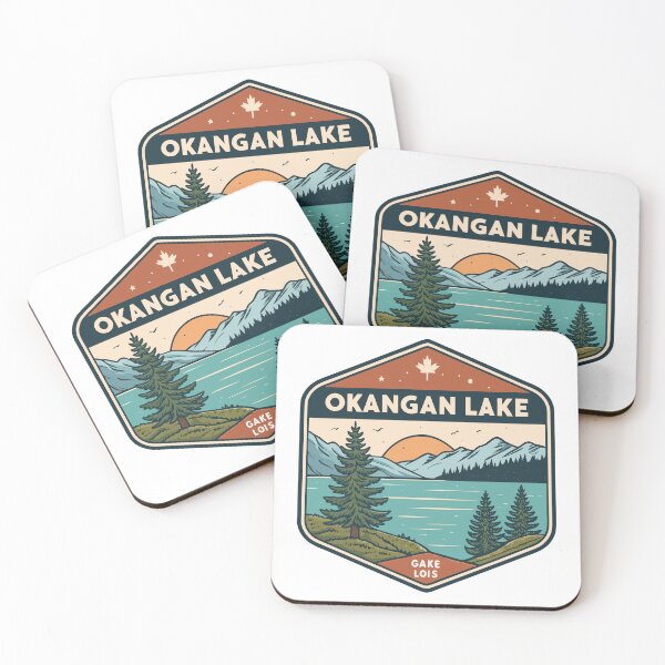 Item preview, Okanagan Lake Sunset – Minimalist Mountain Reflection Design designed and sold by VividOrganica.