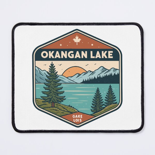 Item preview, Okanagan Lake Sunset – Minimalist Mountain Reflection Design designed and sold by VividOrganica.