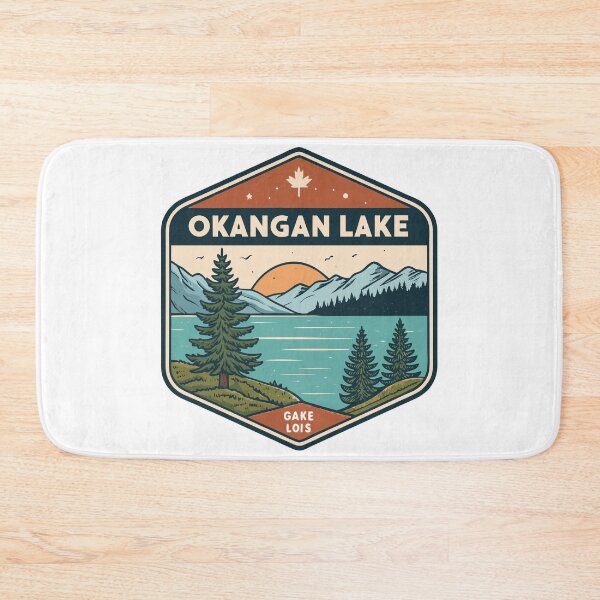 Item preview, Okanagan Lake Sunset – Minimalist Mountain Reflection Design designed and sold by VividOrganica.