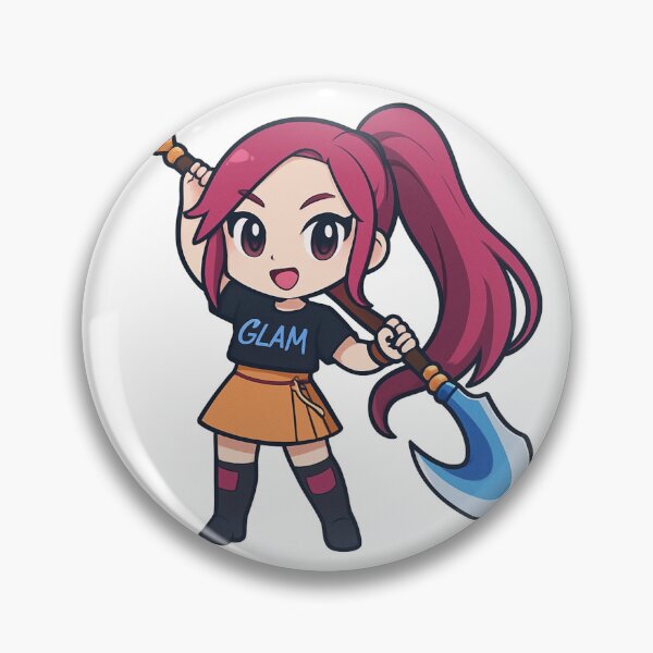 Item preview, Kpop Demon Hunters Mira Blade Attack Chibi designed and sold by nighto-0W.
