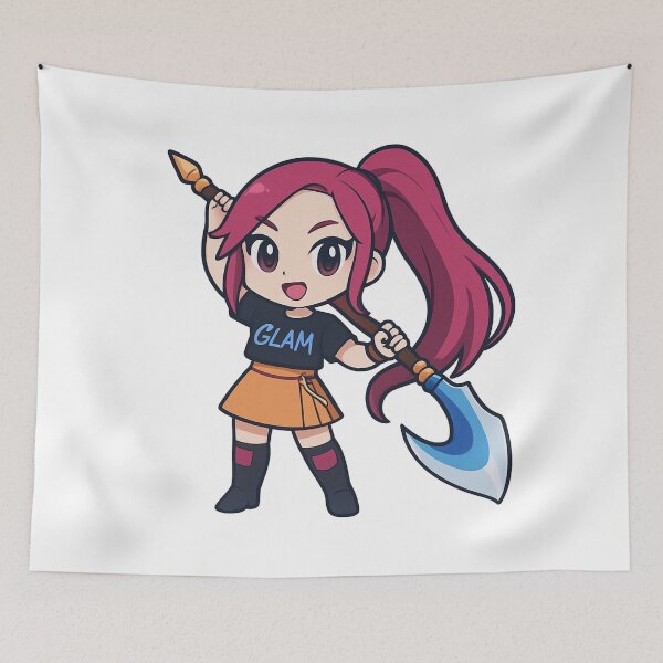 Item preview, Kpop Demon Hunters Mira Blade Attack Chibi designed and sold by nighto-0W.