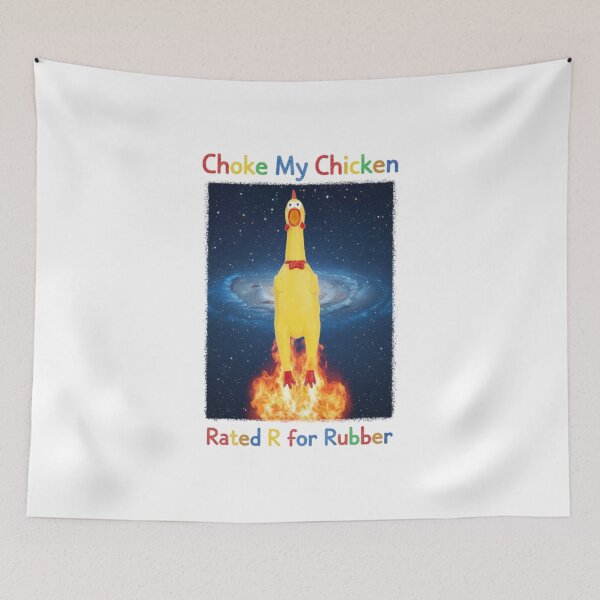 Item preview, Choke my chicken, chicken art, silly design, funnyfits70, Humor, Funny, retro, vintages, funny quotes, animal humor, designed and sold by FunnyFits70.