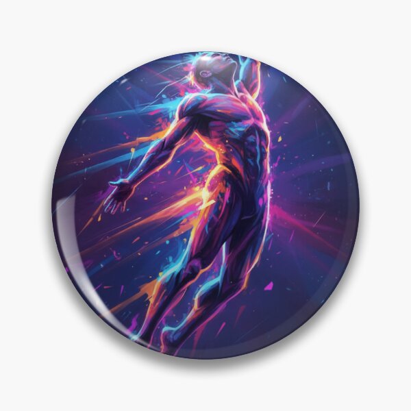 Item preview, Neon Leap | Abstract Expressionist Sports designed and sold by FusionOfTrends.