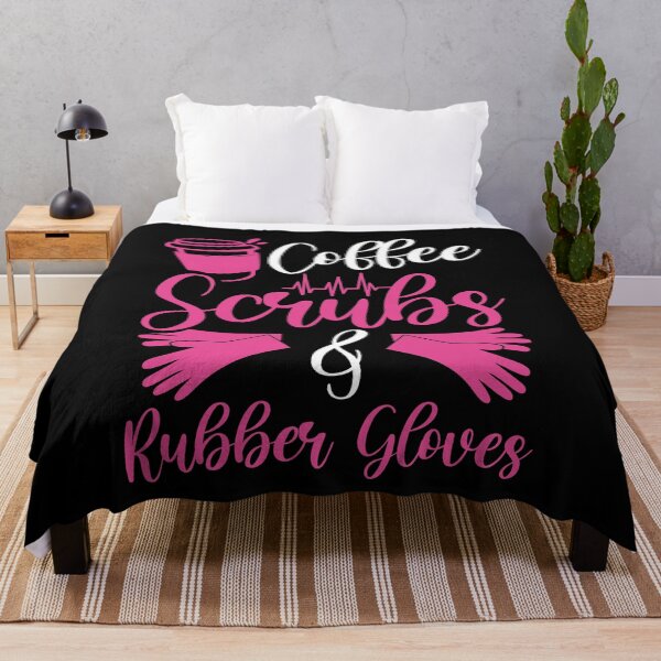 Item preview, Coffee Scrubs and Rubber Gloves | Funny Nurse & Healthcare Worker Mantra designed and sold by Farid94.