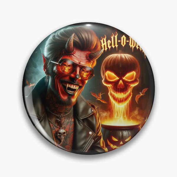 Item preview, Helloween Demon Rock Gothic Blaze designed and sold by Voodoo Store Paranormal Collections.