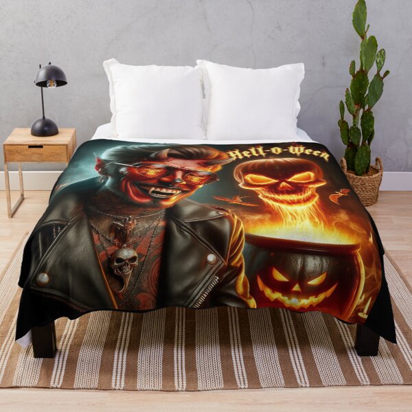 Item preview, Helloween Demon Rock Gothic Blaze designed and sold by Voodoo Store Paranormal Collections.