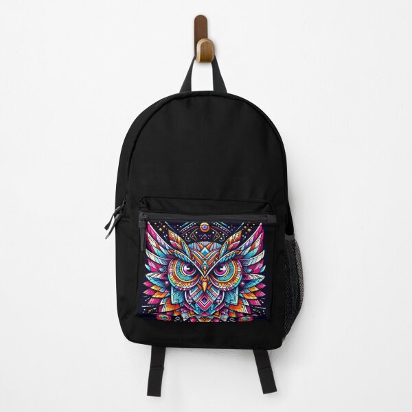 Item preview, Colorful geometric decorative mystic owl designed and sold by Dogandesighn.