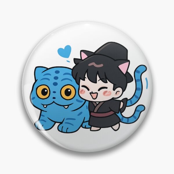 Item preview, Kpop Demon Hunters Jinu Cat Form Hug Scene designed and sold by nighto-0W.