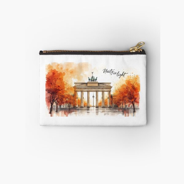 Item preview, Brandenburg Gate in autumn watercolor designed and sold by StormArte.