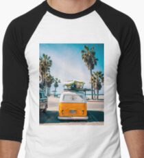 Camiseta ¾ estilo béisbol Combi van surf