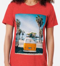 Camiseta de tejido mixto Combi van surf