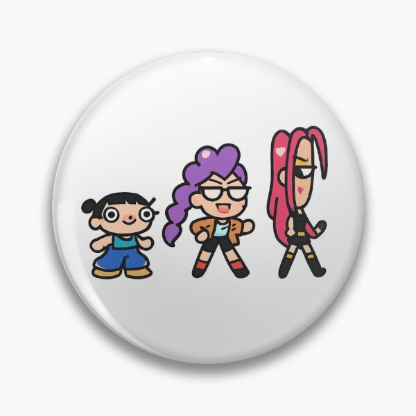 Item preview, Kpop Demon Hunters Retro Chibi Duo Style designed and sold by nighto-0W.