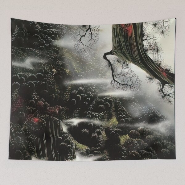 Item preview, Wisps Of Fog And Branch By Eyvind Earle designed and sold by Sirintyfree.