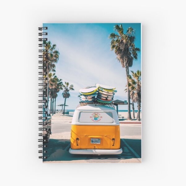 Combi van surf Spiral Notebook