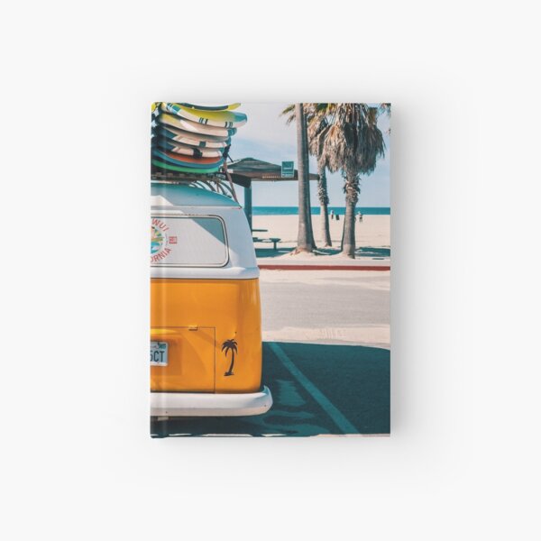 Combi van surf Hardcover Journal
