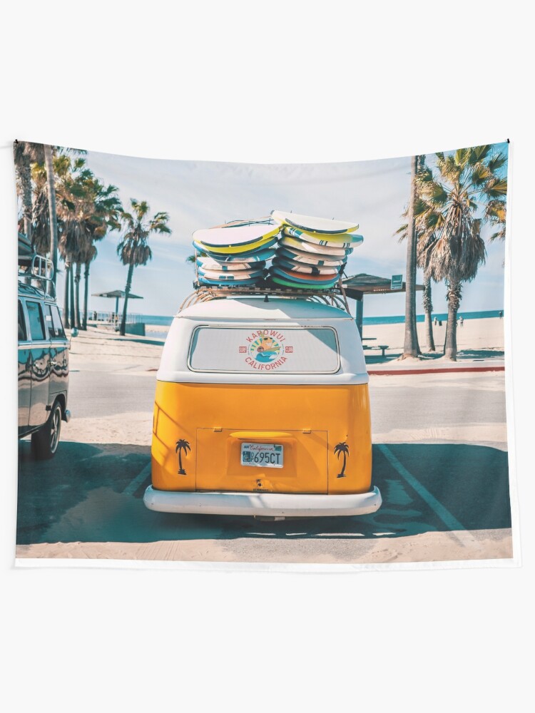 Combi Van Surf Tapestry By Jsebouvi Redbubble