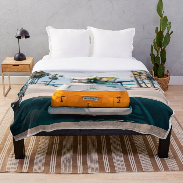 Combi van surf Throw Blanket